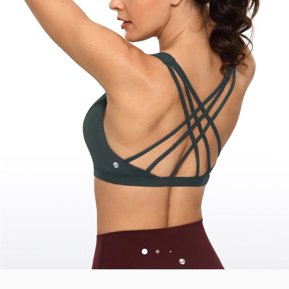 CRZ YOGA Strappy Back Sports Bra - Black